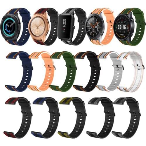 Replace Silicone Band Strap For Samsung Galaxy Watch Multi Colors Design Fashion Watchbands Adjustable Sport Comfortable Strap