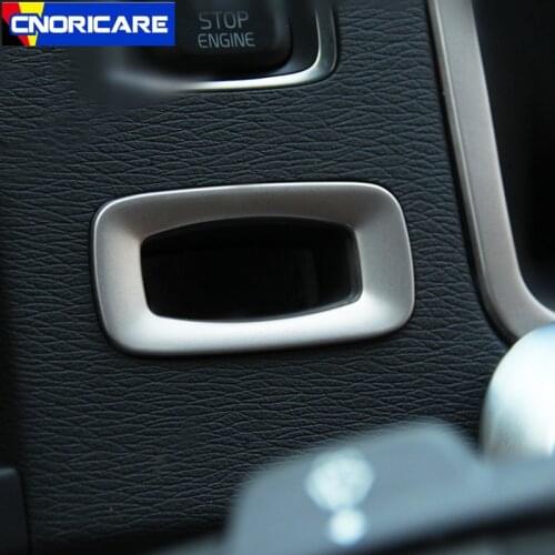 Car Styling Cener Console Key Hole Frame Decoration Sticker Trim For Volvo S60 V60 Stainless Steel Interior Modified Accessories