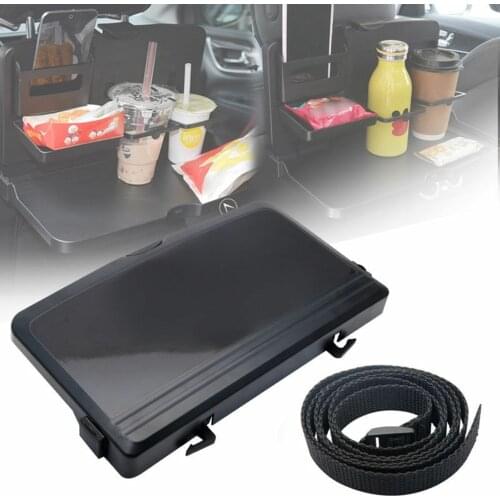 Universal Folding Car Back Seat Food Table Cup Drink Holder Kids Snack Desk Tray ABS Bottle Cup Folding Dining Table for Travel