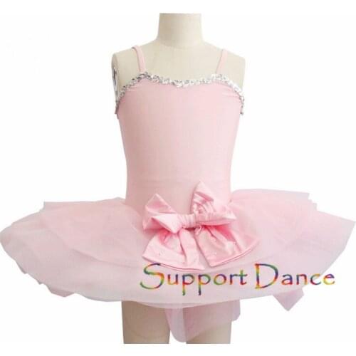 Support Dance Girls Women Big Bow Ballet Tutu Dress C36