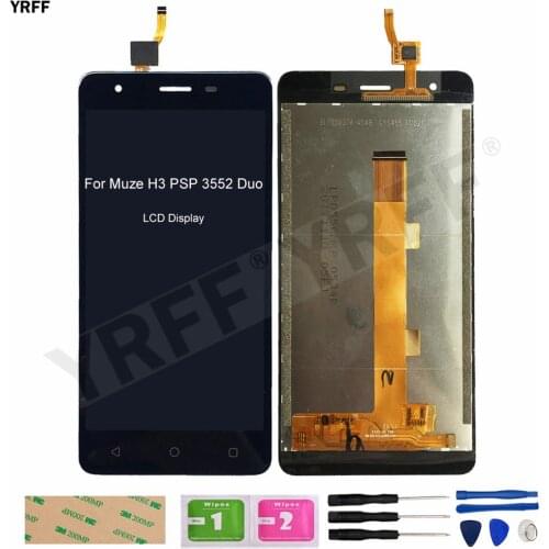 LCD For Prestigio Muze H3 PSP3552DUO psp 3552 Duo LCD Display Touch screen Digitizer Glass Panel sensor Assembly 100% Test