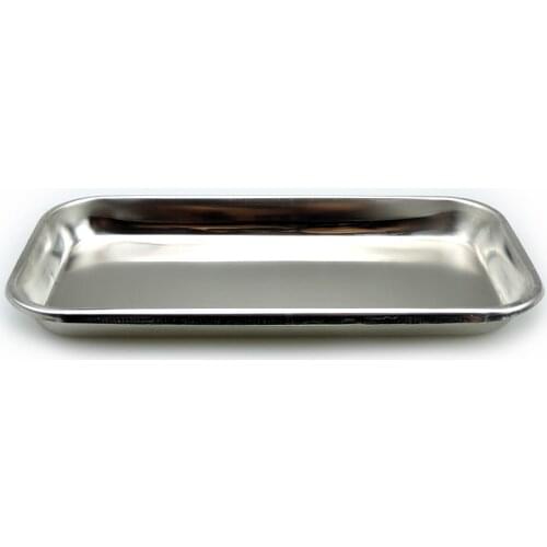 1pc Stainless Steel Dental Tool Tray Dental Medical Instrument Holder Plate Dish Dental Equipment Oral Lab Surgical Tray