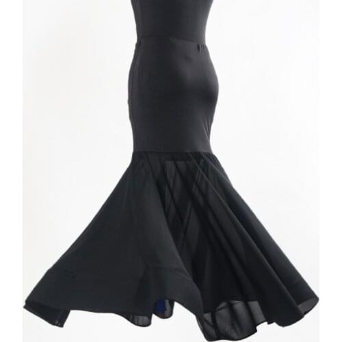 2017 New Arrival Ballroom Dance Skirts Lady Jazz/Tango/Waltz/Modern/Flamenco Dance Skirts Mermaid Costume Skirt