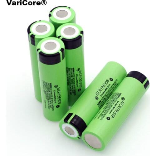 6pcs/lot 100% New Original NCR18650B 3.7 v 3400 mah 18650 Lithium Rechargeable Battery For Flashlight batteries