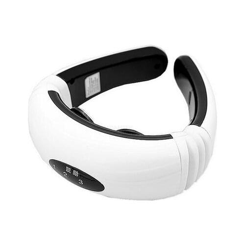 Electric pulse Back and Neck massager.Cervical Vertebra Treatment Instrument.Acupuncture magnetic therapy.Neck pillow massager
