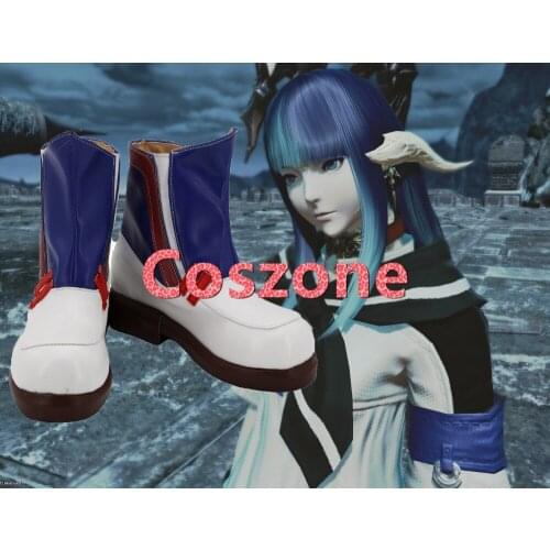 FF14 Final Fantasy XIV A Realm Reborn Sailor Deck Shoes Cosplay Shoes Boots Halloween Cosplay Costume Accessories