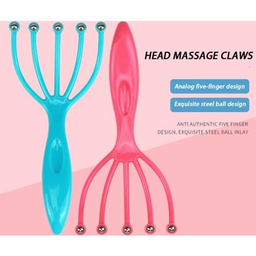 Stress relief head massage grasping scalp massager head relaxation spa five finger simulation finger massage neck relaxation