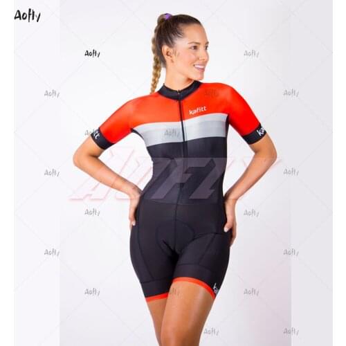 Kafitt Little Monkey Jumpsuit,Womens Short Sleeve Cycling Jersey,Female Cycling Suit,2020 Summer Clothing Tights 20D GEL Pad