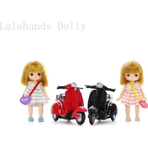Dollhouse Cute Motorcycle For 1/6 Bjd,ob11,Azones Mini Salon Doll with Props