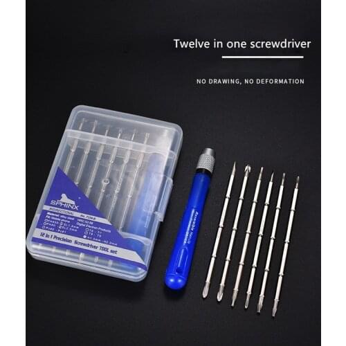 12 in 1 Multi-function Screwdriver Set Chrome Vanadium Steel Phillips Torx Screwdriver