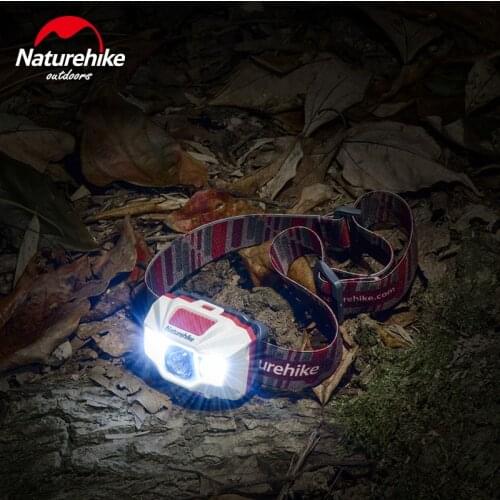 Naturehike Outdoor Mini LED Headlight USB Rechargeable Head Light Portable Waterproof Headlamp Hiking Fishing Headlights