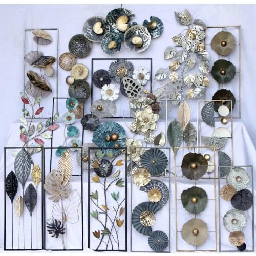 Living room sofa wall decoration iron wall decoration restaurant wall hanging wall creative Wall Decoration pendant