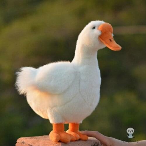 Newest big white duck plush doll toy present good quality stuffed animal poultry dolls soft toys model gifts store