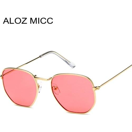 ALOZ MICC Fashion Men Metal Sunglasses Women Retro Square Sun Glasses Many Color Sunglass Small Frame Glasses UV400 Q373