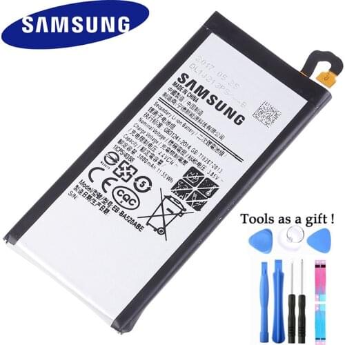 Original Replacement Samsung Battery For Galaxy 2017 Edition A5 2017 A520F SM-A520F Genuine Phone Battery EB-BA520ABE 3000mAh