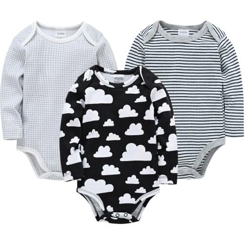 Autumn Newborn Baby Boy Clothing Long Sleeve Bodysuits Cotton Baby Boys Girls Clothes Baby Bodysuit Cartoon Infant Jumpsuits