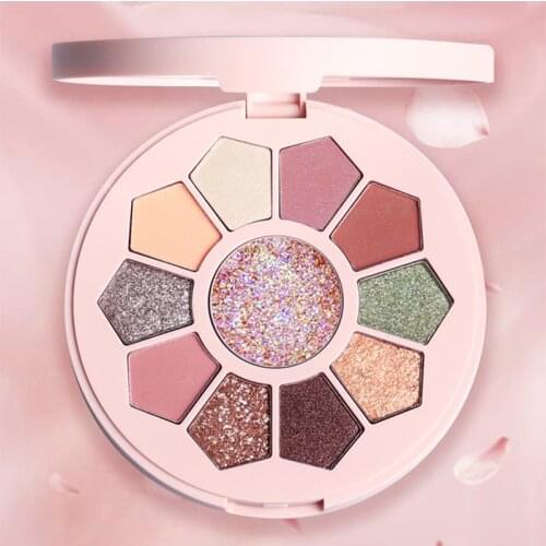 Eye Shadow Palette Colorful Artist Shimmer Glitter Matte Pigmented Powder Pressed Eyeshadow Makeup Kit