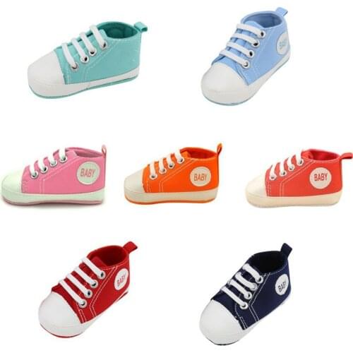 Baby Canvas Shoes Newborn Shoes Baby Walker Infant Toddler Soft Bottom First Walkers For Girls Boys