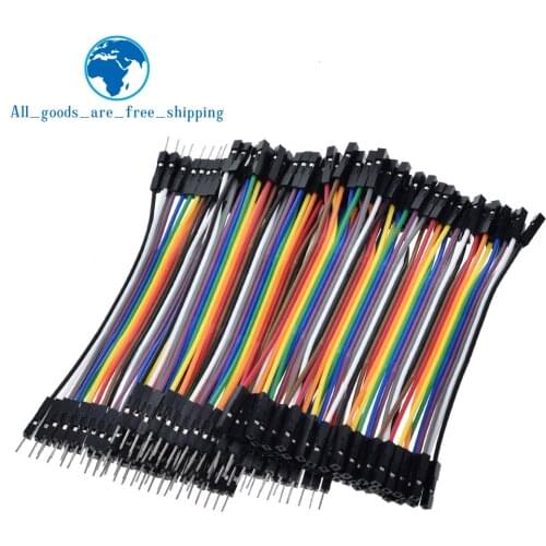 TZT 400pcs Jumper Wire Dupont Cable line 3P-3P 2.54mm Male to Male , Male to Female , Female to Female 10cm For Arduino