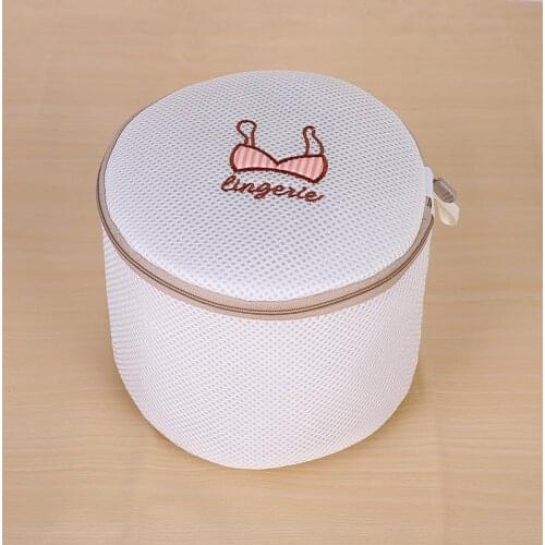 Thick embroidered logo anti-hook sandwich sandwich laundry bag underwear pants skirt care bag mesh bag