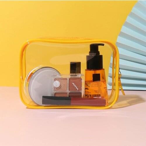 Transparent Waterproof Cosmetic Bag Makeup Storage Case Waterproof Wash Bath Toiletry Bags For Outdoor Stuff Organize Supplies