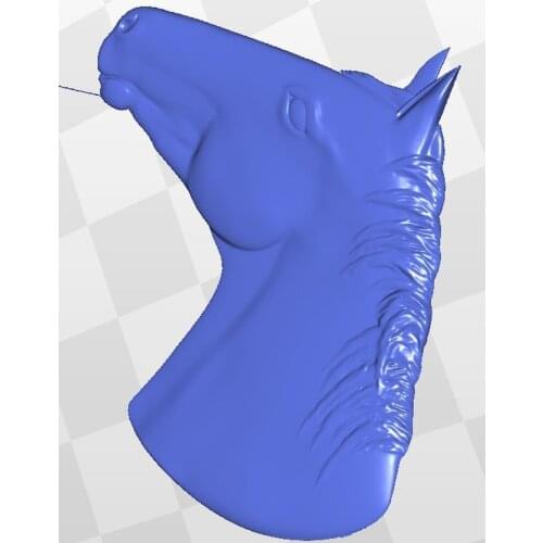 Artcam model 3d horse_13 relief for cnc in STL file format