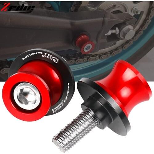 Motorcycle Swingarm Sliders Aluminum Swing Arm Swingarm Spools Scews For DUCATI MONSTER1200S MONSTER1200 S R 2014-2021 2020 2019