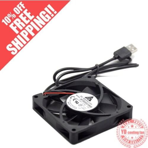 Brand new DELTA 8CM Ultra thin USB 5V silence 8015 cooling fan AFB0805MB F00