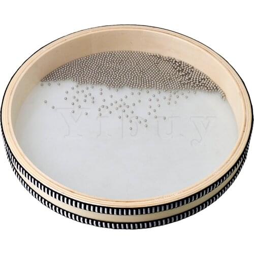 Yibuy Wood Color Wooden Remo Ocean Drum Orff Musical Tool 10 Inches