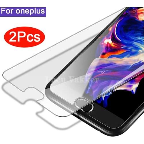 2pcs Tempered Glass for oneplus 6 6t 5 5t 3 3t glass Screen Protector Original On One plus 6 5 3 T6 T5 T3 glas protective film