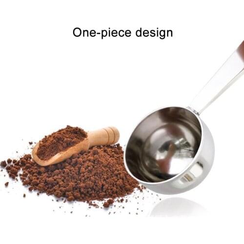 2 In 1 Stainless Steel Dual Purpose Spoon Coffee Tamper Measuring Spoon Kitchenware NIN668