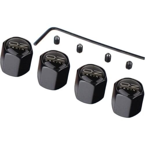 4pcs Universal OZ Racing Styling OZ Logo Emblem Case Tire Valve Core Cap Anti-theft Finger Car Wheel Tire Valve Caps Covers