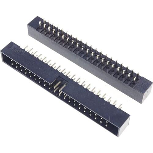 5 Pcs Box Header 40 Pin 2x20P 2.0mm Pitch Male Shrouded PCB straight IDC Socket dual rows space 2.0 Through hole DIP