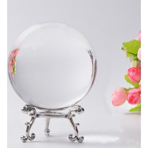 60/70/80MM Photography Crystal Ball Ornament FengShui Globe Divination Quartz Magic Glass Ball Home Decor Sphere bola de cristal