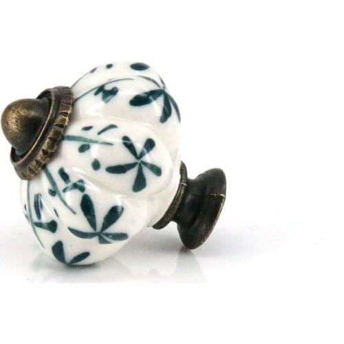 6x Vintage Style Porcelian Furniture Handle Dresser Kitchen Cabinet Door Handle Ceramic Drawer Knob