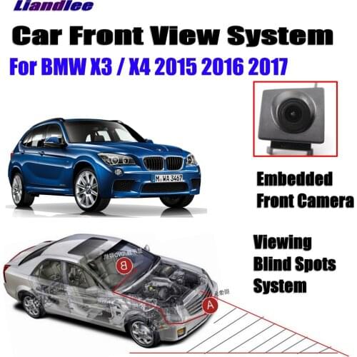 Car Front View Camera For BMW X3 X4 F25 F26 E83 G01 G02 2015 2016 2017 Front camera Full HD CCD Car Accessories