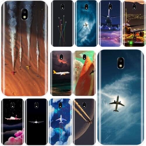 Aircraft Airplane fly travel cloud Plane Customer Cover For Phone Case Samsung Galaxy J3 J4 J5 J6 J8 2018 J5 J7 2017 J5 J7 2016
