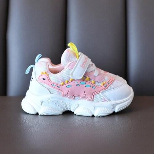 Disney Kids Sneakers Girls Casual Lightweight Fashion Toddler Baby Sports Shoes Children Breathable Soft Non-slip Running Shoes