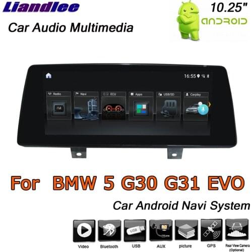 For BMW 5 Series M5 G30/G31/G38 F90 EVO 2017-2019 Android 10.0 Player Multimedia System Carplay Androidauto GPS Navigation