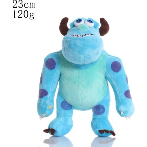 23cm Disney Cartoon Figure Plush Toys Monsters University James P.Sullivan Plush Dolls Soft Stuffed Toys for Kids Birthday Gift