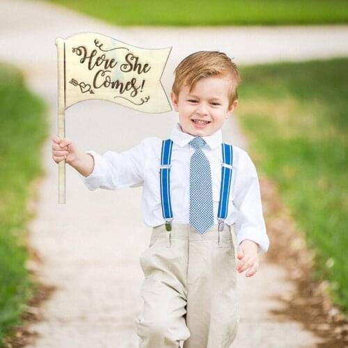 Custom name Stylish Rustic Wood Guiding Sign Wooden Guide Card Wedding Birthday Supplies Flag Shape for bride groom