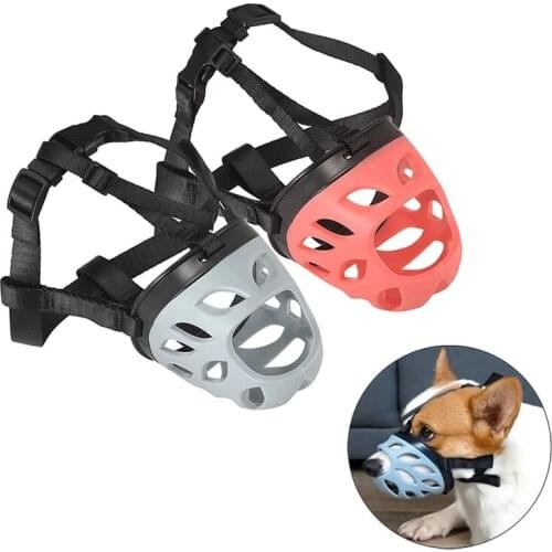 Quality Soft Rubber Dog Mouth Muzzle Breathable Basket Muzzles for Small Medium Large Dogs Pets Training Supplies Accessories