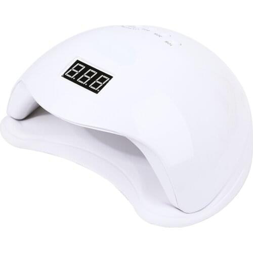 48W Dual UV LED Nail Lamp Nail Dryer Gel Polish Quick Curing Light With Bottom 30s/60s Timer LCD Display Manicure Salon Lamp