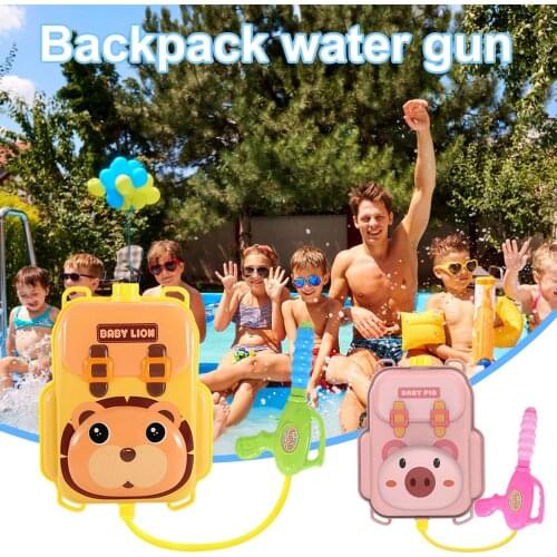 Summer Toy Water Gun Boy Girl Pressure Backpack Water Guns Baby Playing Water Outdoor Beach Toys For Children Birthday Presents