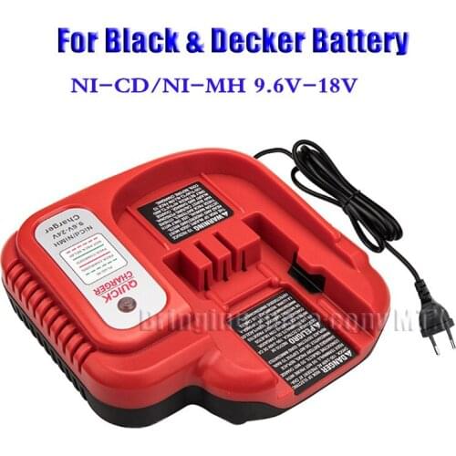 Hot sell 1.5A charging current Ni-cd&Ni-Mh Battery Charger Suitable for Black&Decker 9.6-18V batterys Newest Free shipping