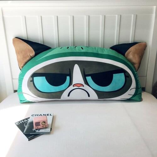 Cute cartoon soft pillows twin queen king size big long reading pillow Tatami cushion backrest large waist pillow for child