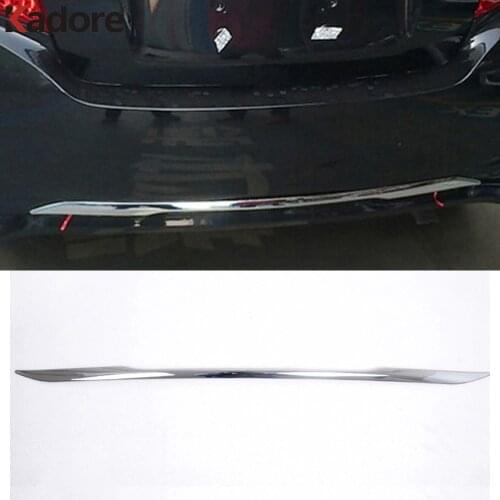 For Toyota Vios Yaris 4dr Sedan 2013 2014 Chrome Rear Trunk Lid Cover Trim Tail Door Molding Streamer Car Accessories