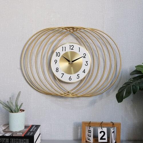 Nordic Fashion Silent Wall Clock Personalized Creativity Living Room Wall Watch Home Dining Room Wall Decoration Clock