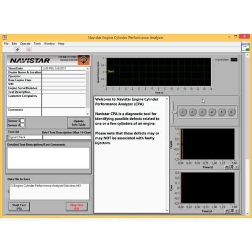 Navistar Engine Cylinder Performance Analyzer (CPA) v7.8.8.1 English