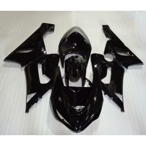 Shiny Black Custom Painting Street Bodyworks for Kawasaki Ninja ZX6R fairing kit 2005 2006 plastic fairing set zx6r 05 06 FY40